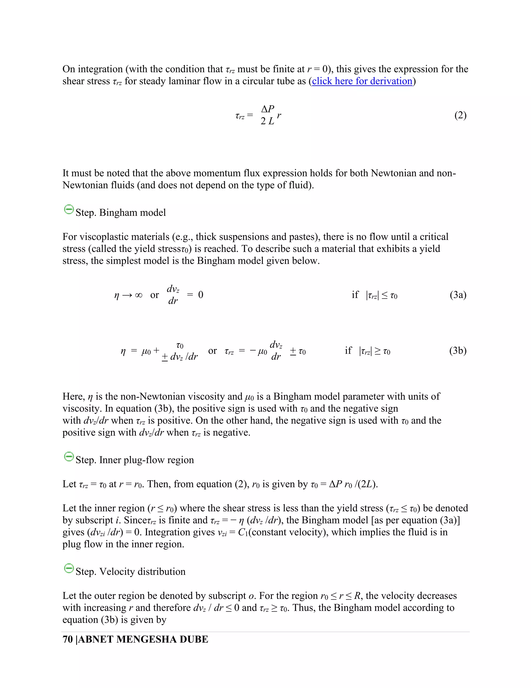 Transport phenomena Solved problems | PDF