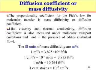 Transport phenomena-Mass Transfer 31-Jul-2016 | PDF