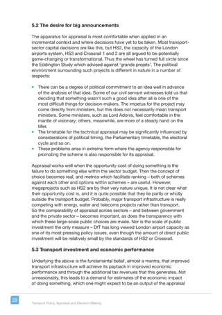 Transport policy appraisal and decision making | PDF