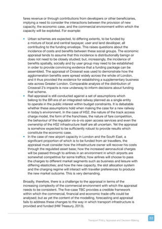 Transport policy appraisal and decision making | PDF