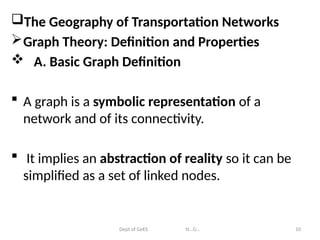 Transportation Network Graph Model transport power point chapter two-2.pptx
