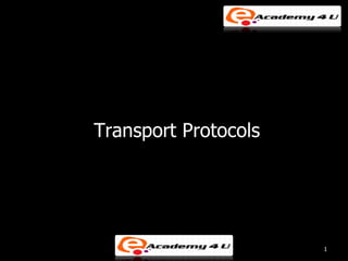 Transport Protocols




                      1
 