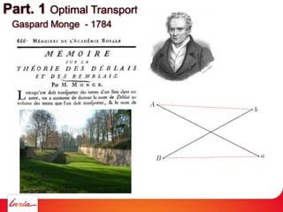 Part. 1 Optimal Transport
Gaspard Monge - 1784
 