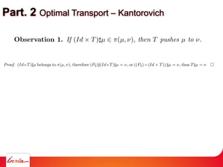 Part. 2 Optimal Transport – Kantorovich
 