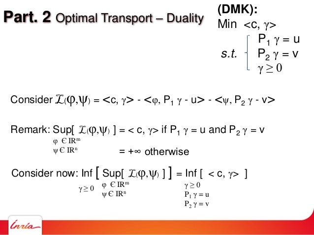Course on Optimal Transport
