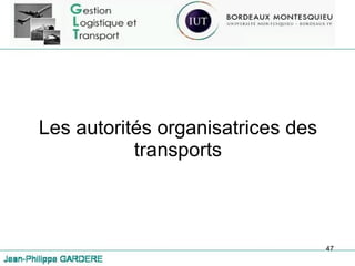 Les autorités organisatrices des transports 