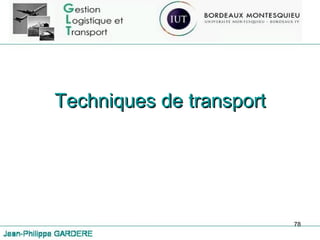 Techniques de transport 