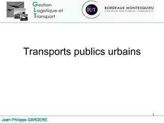 Transports publics urbains 