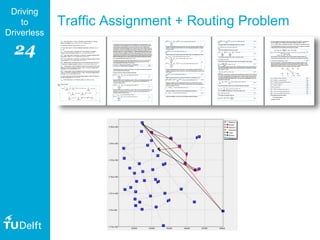 24
Driving
to
Driverless
Traffic Assignment + Routing Problem
 