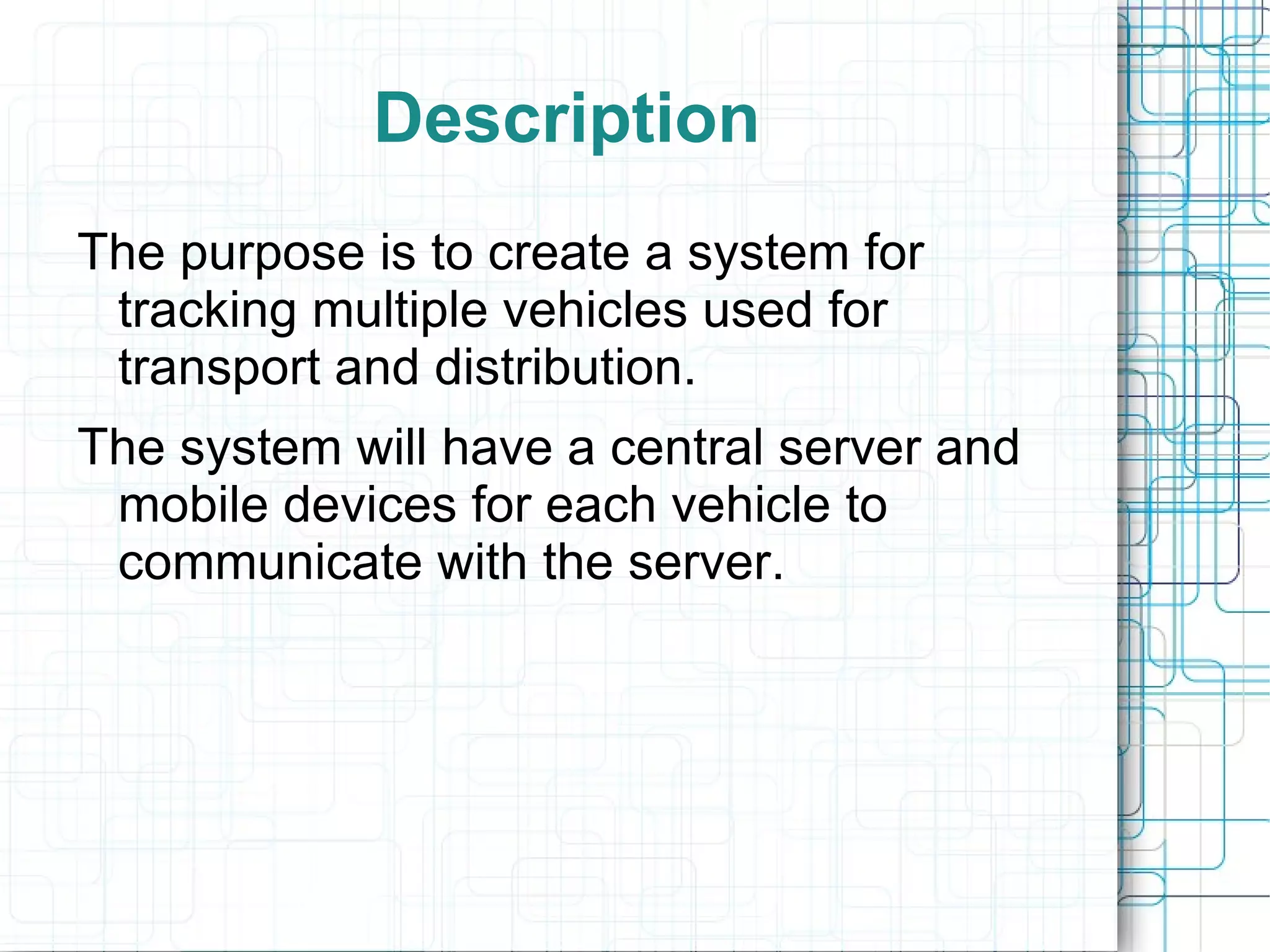 Transport Tracking System | PPT