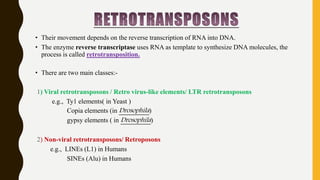 Transposable elements - MAYUR SONAGARA | PPTX