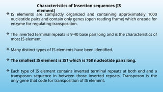 Transposition Inverted Sequences Transposable Elements or Jumping Genes.pptx