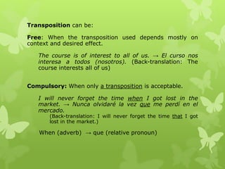 Transposition | PPTX