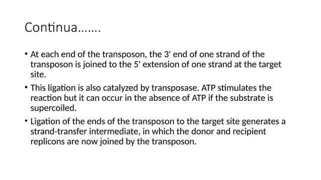 transposition, cell molecular biology.pptx | Free Download