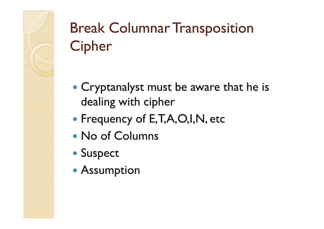 Transposition cipher | PDF
