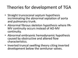 Transposition of great arteries | PPTX