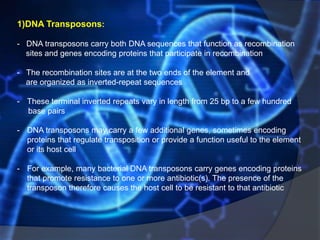 Transposition Inverted Sequences Transposons | PPTX