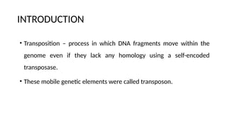 Transposons and Mechanism of Transposition.pptx