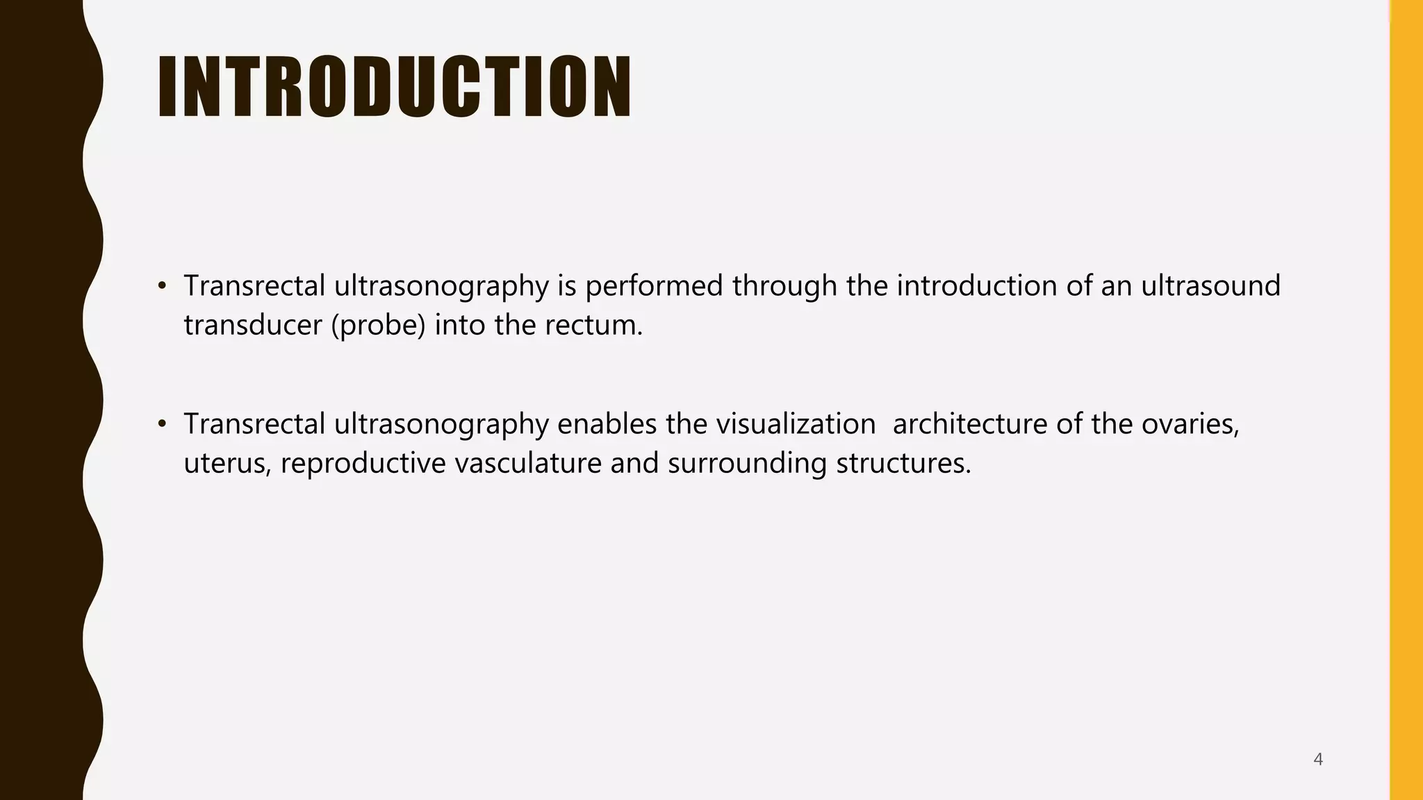 Transrectal ultrasonography in reproductive management of cattle | PPTX