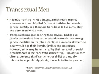 Transsexuals research | PPTX