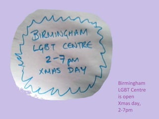 Trans Space Notts - Coping with Christmas