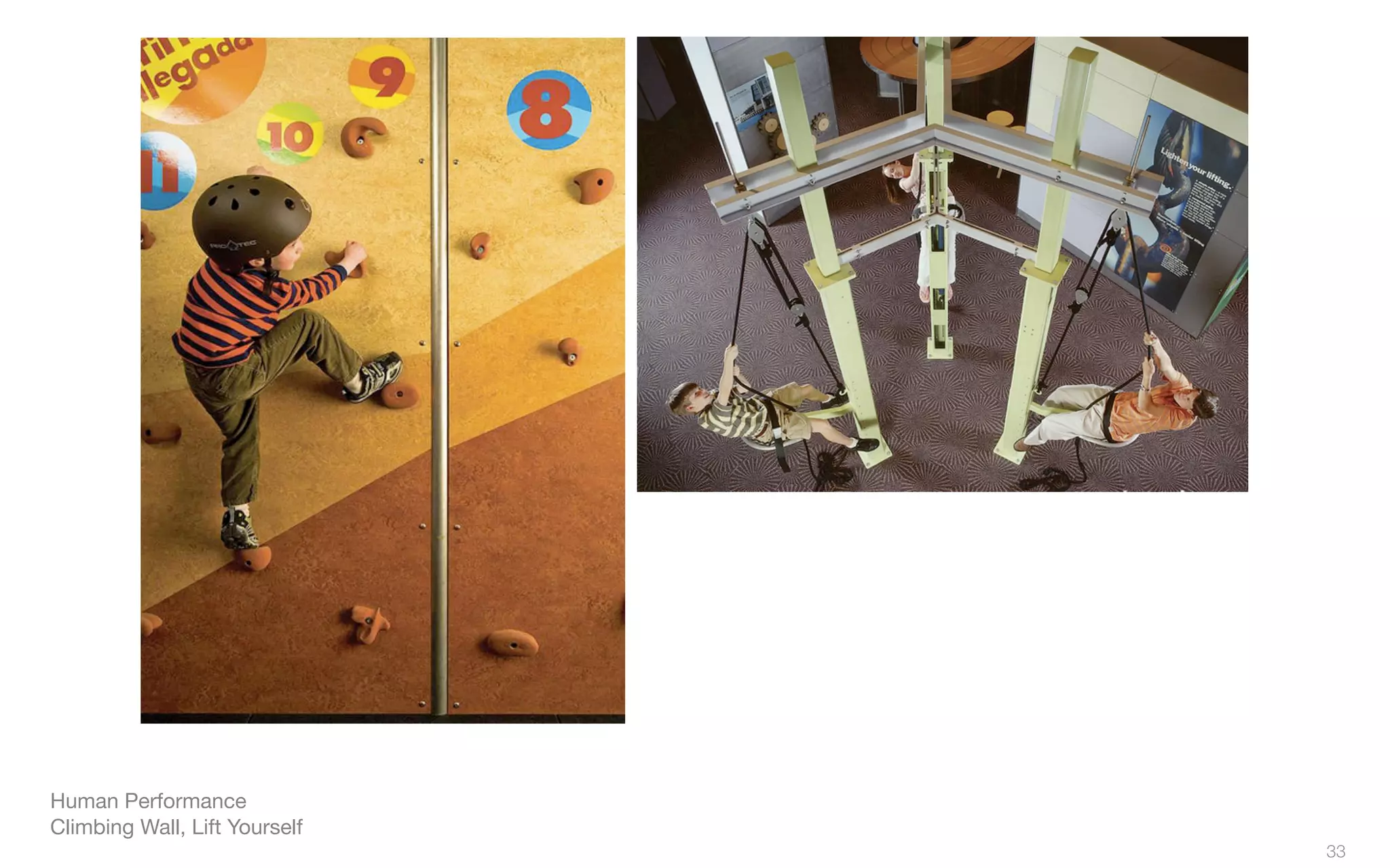 Human Performance
Climbing Wall, Lift Yourself
33
 