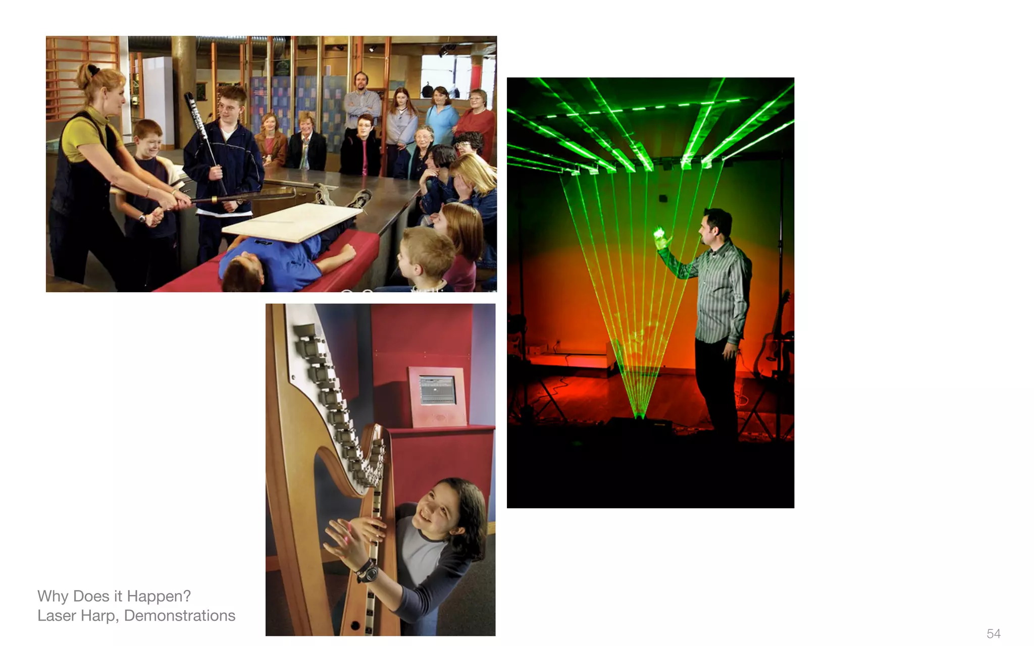 Why Does it Happen?
Laser Harp, Demonstrations
54
 