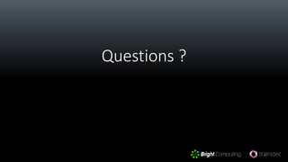 Questions ?
 