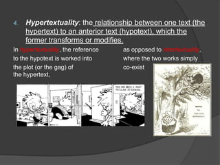 Transtextuality and American Comic Strips | PPTX