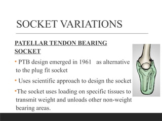 Ptb Socket Design Comprehensive Overview of Transtibial Prosthetic Socket Designs and ...