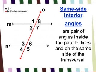 Same Side Inter Transversal | PDF