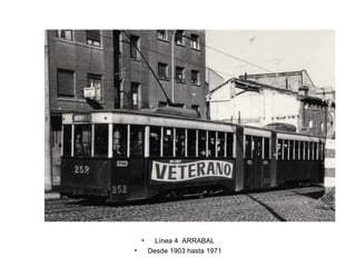 Línea 4  ARRABAL Desde 1903 hasta 1971 