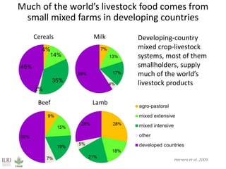 Why invest in livestock-based options for livelihoods, healthy lives and a sustainable environment?