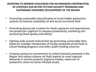 Why invest in livestock-based options for livelihoods, healthy lives and a sustainable environment?