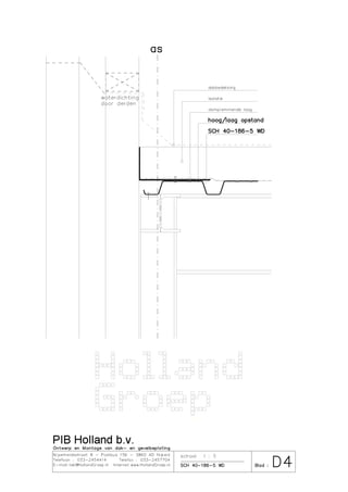 Details SCH 40-186-5 gemonteerd als warmdak