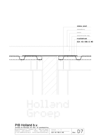 Details SCH 40-186-5 gemonteerd als warmdak
