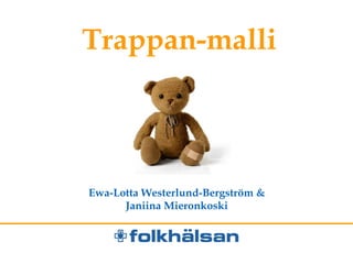 Trappan-malli
Ewa-Lotta Westerlund-Bergström &
Janiina Mieronkoski
 