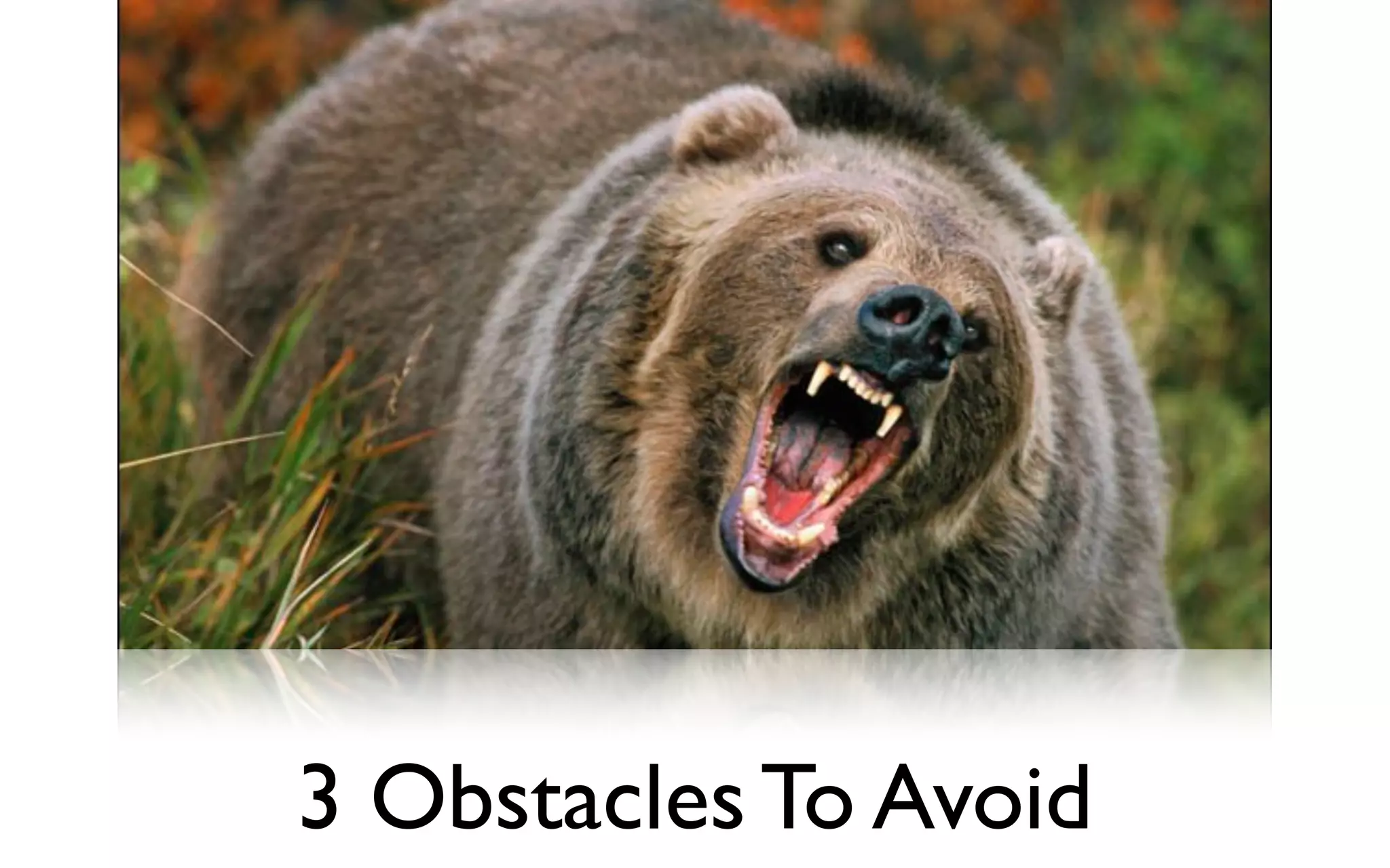 3 Obstacles To Avoid
 