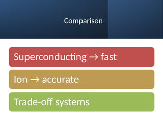 Trapped Ion Qubits: Precision Quantum Computing with Real Atoms | PPTX