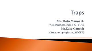 Mr. Mota Manoj H.
(Assistant professor, SITCOE)
Mr.Kate Ganesh
(Assistant professor, ADCET)
 