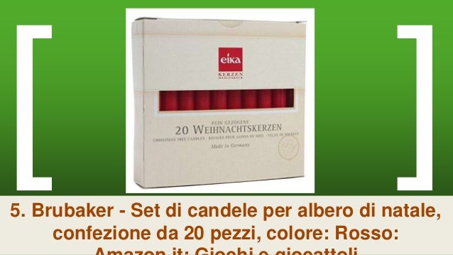 Brubaker colore: Bianco Candele per albero di Natale confezione da 20