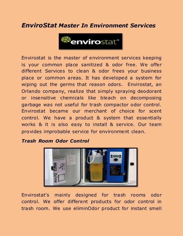 Trash Chute odor Control