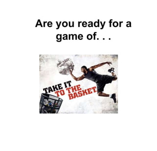 Are you ready for a game of. . .  