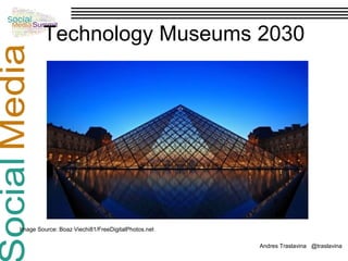 Technology Museums 2030

Image Source: Boaz Viechi81/FreeDigitalPhotos.net
Andres Traslavina @traslavina

 