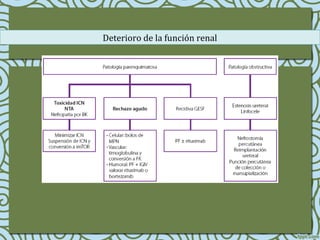 Deterioro de la función renal
 