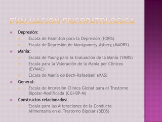 Trastorno bipolar | PPTX