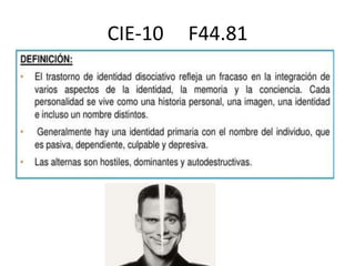 CIE-10   F44.81
 