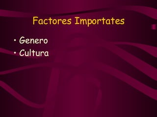 Factores Importates Genero Cultura 