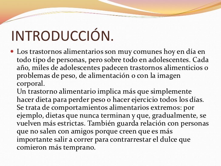 Trastornos alimenticios