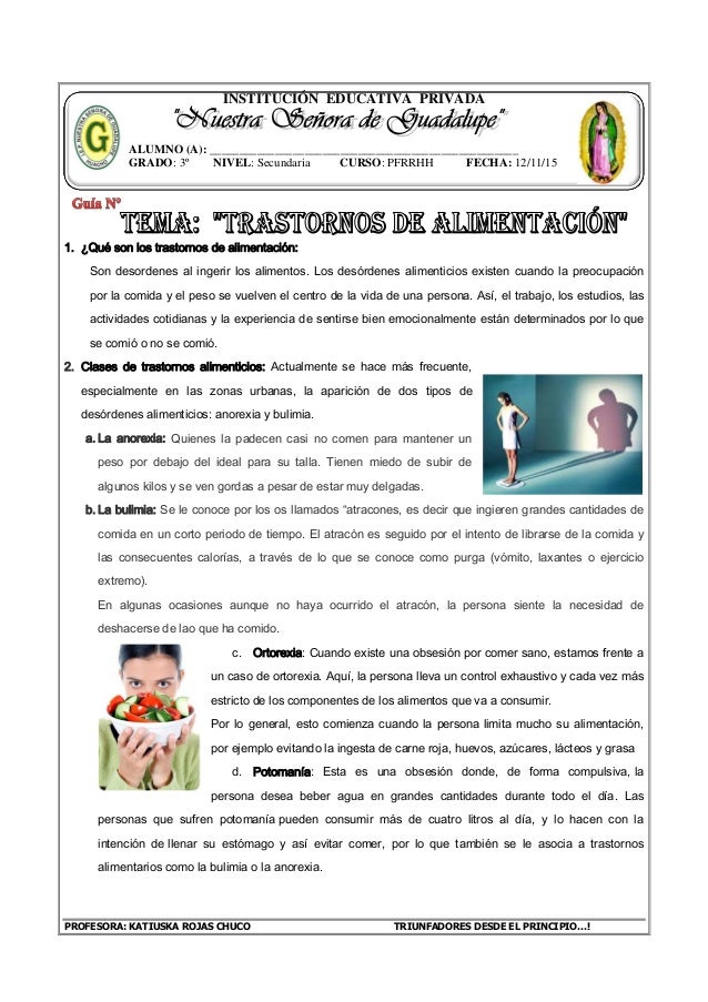 Trastornos alimenticios